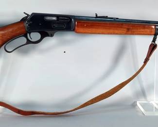 Marlin 444SS .444 Marlin Lever Action Rifle SN# 17025358, Leather Sling, Uncle Mike's Sidekick Cartridge Sleeve, Paperwork, In Soft Case