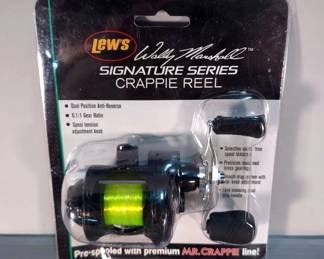 Lew's Wally Marshall Signature Series Crappie Reels Model WMR5, New In Pkg, Qty 2