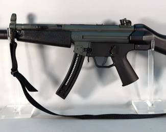 ATI / German Sport Guns GSG-5 .22 LR HV Rifle SN# A327766, MP5 Clone, Faux Suppressor, Nylon Sling, Paperwork, In Box
