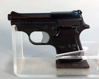 F.I.E. Titan .25 Auto Pistol SN# D990998, 2 Total Mags, Made In Italy, Paperwork, In Box