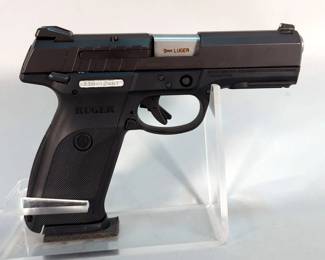 Ruger 9E 9mm Luger Pistol SN# 338-12461, 2 EZ-Mag Speed Loaders, In Soft Case