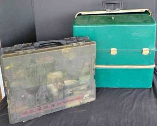 2 Vintage Tackle Boxes, 1 Plano Phantom And 1 Umco 3500 With Possum Belly
