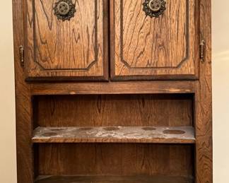 Midcentury Wooden Cabinet Shelf