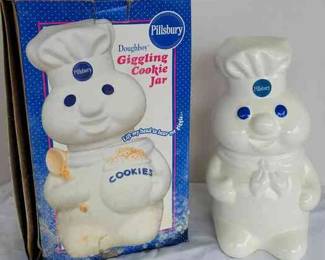 1988 Pillsbury Dough Boy Giggling Cookie Jar