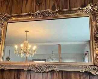 Beautiful Gilded Ornate Wall Mirror