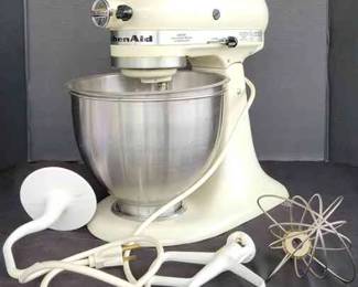  007 KitchenAid Stand Mixer With Attachments Model No. K45SS Powers On