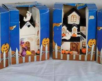 4 Halloween Cookie Jars In Boxes