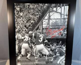 Jan Stenerud (HOF) Kansas City Chiefs Autographed And Framed Photo, 23.5" H X 19.5" W