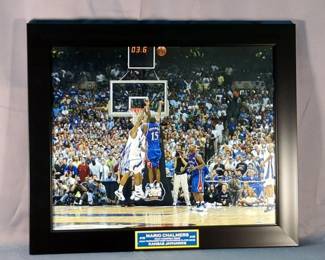 Mario Chalmers Kansas Jayhawks Autographed Photo, Eric Tengstrand COA (Personal Collector), 19.5" X 23.5"