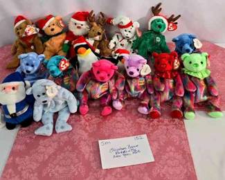 CHRISTMAS BEANIES BABIES THE NEW YEAR