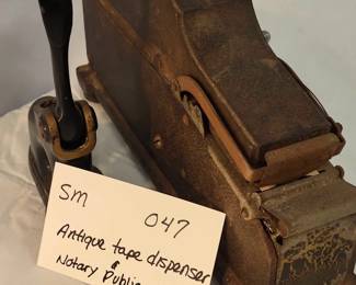 ANTIQUE NOTARY STAMP TAPE DISPENSER