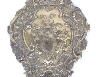 Embossed Copper Coat of Arms, 19th C.