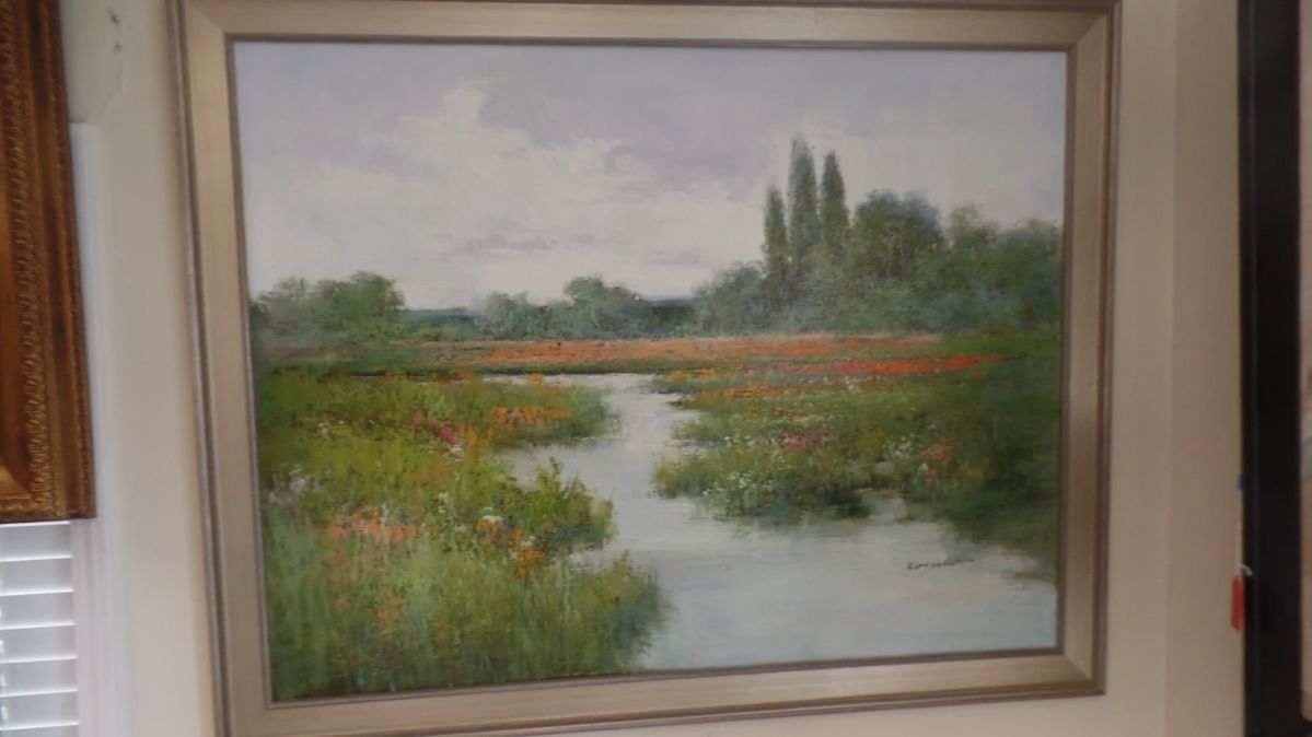  A. size approx. with frame 4'x5' British list price $1,800 buy now $800.00 original oil painting  