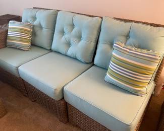 Like New--Never Used Outside--Wicker Type Sunroom, Patio, Pool-Side Couch