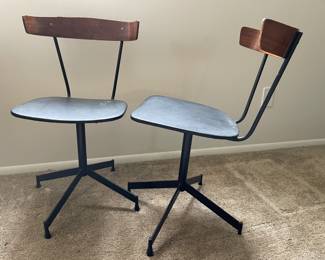 Designer, Clifford Puscoe --Cool, Pair, Mid-Century Office? Chairs