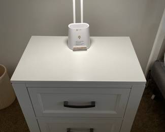 Nightstand and Modern Table Lamp