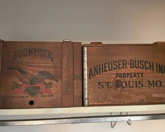 ANHEUSER-BUSCH, ST. LOUIS, MO. Wood Crate Boxes