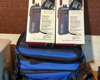 Cherokee AM/SSB Portable CB Radios, Model AH-100, New In Box, Qty 2, And Artic Zone Insulated Lunch Bags, Qty 2

