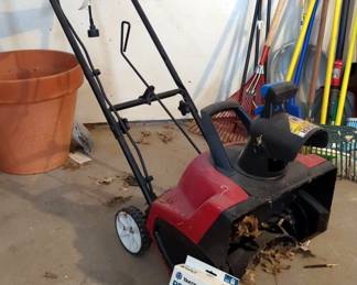 Toro Power Curve 18" Electric Snow Blower With No Slip Shoe Treads, Qty 2 Packages