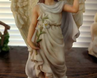 Seraphin Classics Collectible Angel Figures, Qty 3, The Boyds Collection Guardian Of Peace Angel And Garden Angel