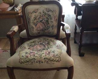 pair of side chairs $75.00 each