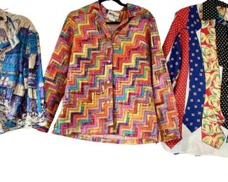 Kooky Fun and Crazy Print Vintage Tops