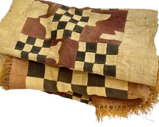 Large Pair of Vintage Textiles Hand Made In Africa