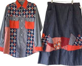 HIS and HERS 1970s Denim Set
