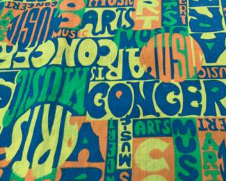 1960s Fabric -About 6 yards