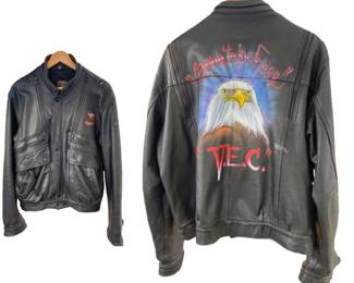 Vietnam Vet Leather Jacket XL