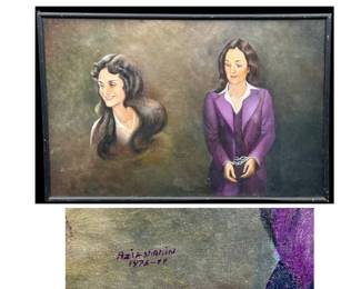 Patty Hearst Painting by Aziz Shahin 1977