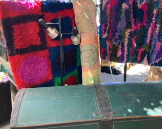 Rugs and old chest