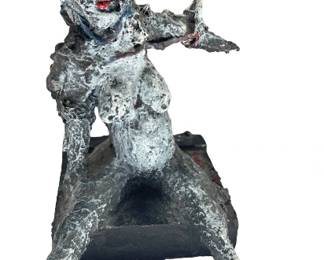 Bizarre Signed Grotesque Sculpture 20th Century