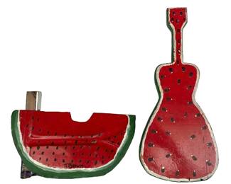 Tubby Brown Georgia folk art watermelon guitar