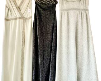 1970s Glitter Halter Maxi and Friends
