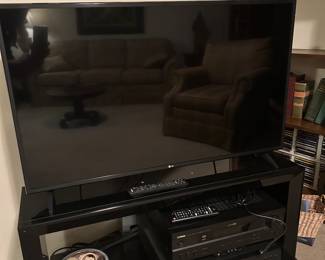LG TV and Sony entertainment console