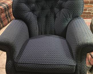 One of two chairs
Wear on armrest