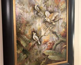 Large picture over sofa