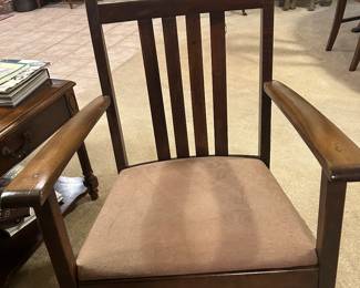 Antique rocker in den - over 100 years old in excellent condition 
