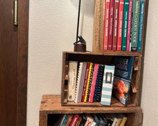 Cookbooks in kitchen