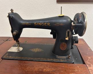 Singer sewing machine front view