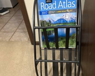 Magazine rack in office