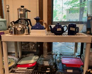 More Pyrex and various other baking dishes