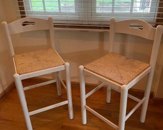 Pair of counter height chairs