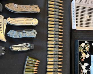 Knives and ammo