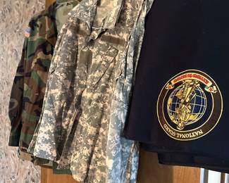 Military shirts, and jackets