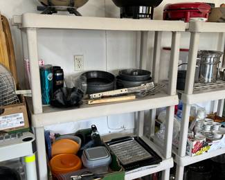 Lots of small kitchen appliances