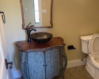 OOAK bathroom vanity, farmhouse design. 