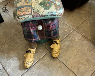 Golf Stool with Feet.  Great Gift.