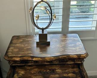 Ornate End Tables.  (Pair)  SOLD.   Lamps Available.